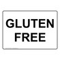 Gluten Free Sign for Safe Food Handling NHE-15655
