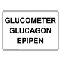 Medical Facility Epipen And Glucometer Sign NHE-33237