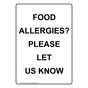 Portrait Food Allergies? Please Let Us Know Sign NHEP-33131