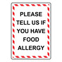 Portrait Please Tell Us If You Have Food Allergy Sign NHEP-33134_WRSTR