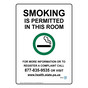 Pennsylvania Smoking Is Permitted In This Room Symbol Sign NHE-7884-Pennsylvania