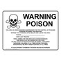 Warning Poison Ongoing Maintenance Sign NHE-27348