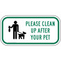 Please Clean Up After Your Pet Sign PKE-16743