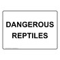Dangerous Reptiles Sign NHE-34076
