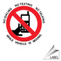No Cell Phones Symbol Label With Symbol LABEL_PROHIB_294
