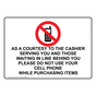 Courtesy Do Not Use Your Cell Phone Sign NHE-17868
