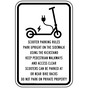 Scooter Parking Rules Reflective Sign PKE-37109
