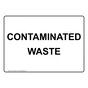 Contaminated Waste Sign NHE-35423