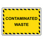 Contaminated Waste Sign NHE-35423_YBSTR