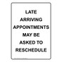 Portrait Late Arriving Appointments May Be Asked Sign NHEP-35623