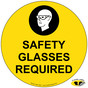 Safety Glasses Required Floor Label NHE-18847