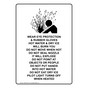 Portrait Wear Eye Protection & Rubber Sign With Symbol NHEP-36416