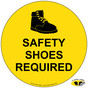 Safety Shoes Required Floor Label NHE-18848