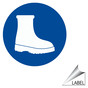 Safety Shoes Symbol Label for PPE LABEL_CIRCLE_36_a