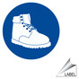 Safety Shoes Symbol Label for PPE LABEL_CIRCLE_36_b
