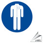 Protective Clothing Symbol Label for PPE LABEL_CIRCLE_34