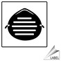Face Mask Symbol Label for PPE LABEL_SYM_29_a