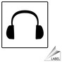 Hearing Protection Symbol Label for PPE LABEL_SYM_28_a