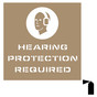 Hearing Protection Required Stencil NHE-19053