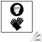 Safety Glasses Gloves Symbol Label for PPE LABEL_SYM_26_32-R