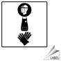 Face Shield Gloves Apron Symbol Label for PPE LABEL_SYM_27_32_33-R
