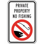 Private Property No Fishing Sign TRE-13596