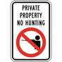 Private Property No Hunting Sign TRE-13597