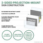 Projection-Mount Sign Construction