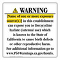 California Prop 65 Hotel Warning Sign CAWE-39901