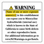 California Prop 65 Hotel Warning Sign CAWE-40085
