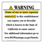 California Prop 65 Hotel Warning Sign CAWE-40192