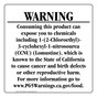 California Prop 65 Food Warning Sign CAWE-40464