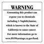 California Prop 65 Food Warning Sign CAWE-40491