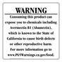 California Prop 65 Food Warning Sign CAWE-40615