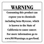 California Prop 65 Food Warning Sign CAWE-40644