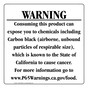 California Prop 65 Food Warning Sign CAWE-40682
