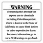California Prop 65 Food Warning Sign CAWE-40699
