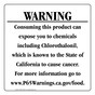 California Prop 65 Food Warning Sign CAWE-40708