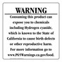 California Prop 65 Food Warning Sign CAWE-40921