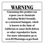 California Prop 65 Food Warning Sign CAWE-40986