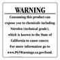 California Prop 65 Food Warning Sign CAWE-41053