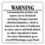 California Prop 65 Food Warning Sign CAWE-41056