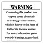 California Prop 65 Food Warning Sign CAWE-41133