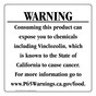 California Prop 65 Food Warning Sign CAWE-41307
