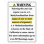 Portrait California Prop 65 Chemical Exposure Area Warning Sign CAWE-41404
