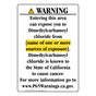 Portrait California Prop 65 Chemical Exposure Area Warning Sign CAWE-41661