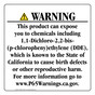 California Prop 65 Consumer Product Warning Sign CAWE-42183