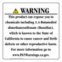 California Prop 65 Consumer Product Warning Sign CAWE-42196