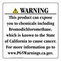 California Prop 65 Consumer Product Warning Sign CAWE-42375