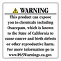 California Prop 65 Consumer Product Warning Sign CAWE-42834